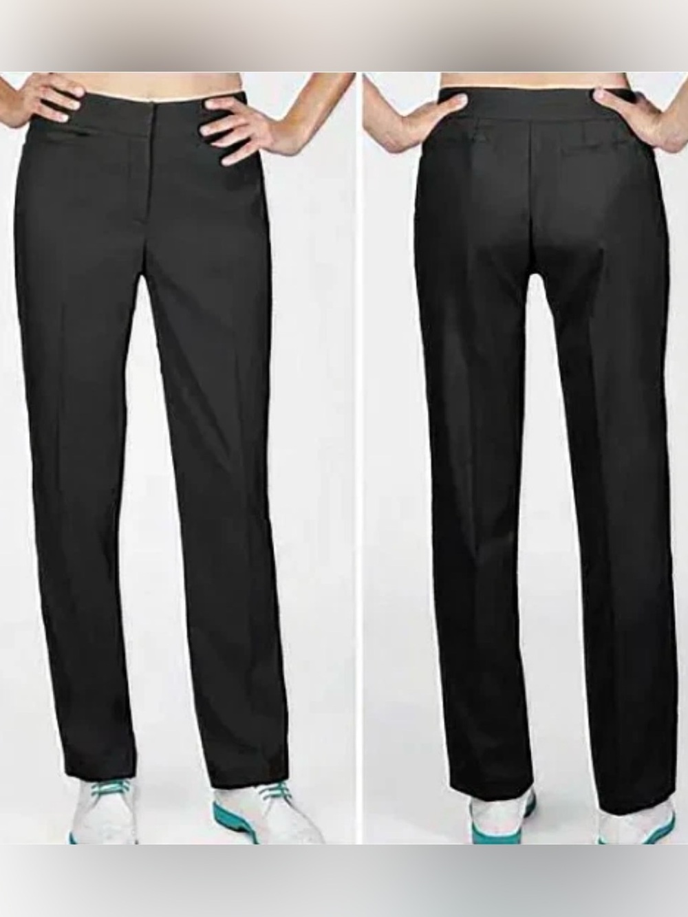 TAIL Women's Classic Fit Golf Pants Sz 16 Onyx Black UPF50